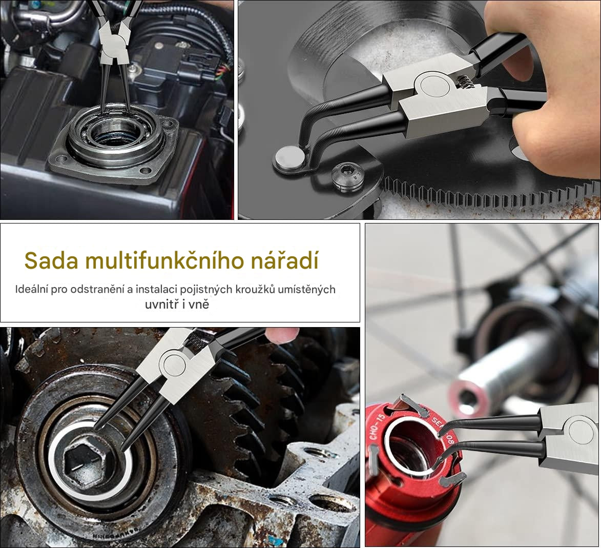 🧰【Sada 4 kusů】🚗Benzínové kleště Speciální nástrojové kleště pro demontáž benzinových trubek