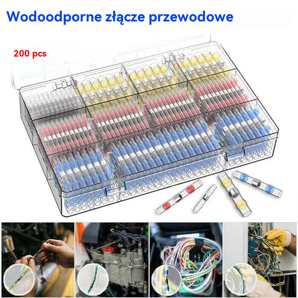 🔥🔥【100/200 sztuk】Wielofunkcyjna tuleja uszczelniająca do naprawy zerwanych przewodów, zestaw termokurczliwych złączy spawalniczych