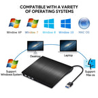 📢📢50% έκπτωση! 💿💻 Εξωτερική μονάδα CD/DVD – Plug & Play, φορητή και συμβατή με Mac/Windows