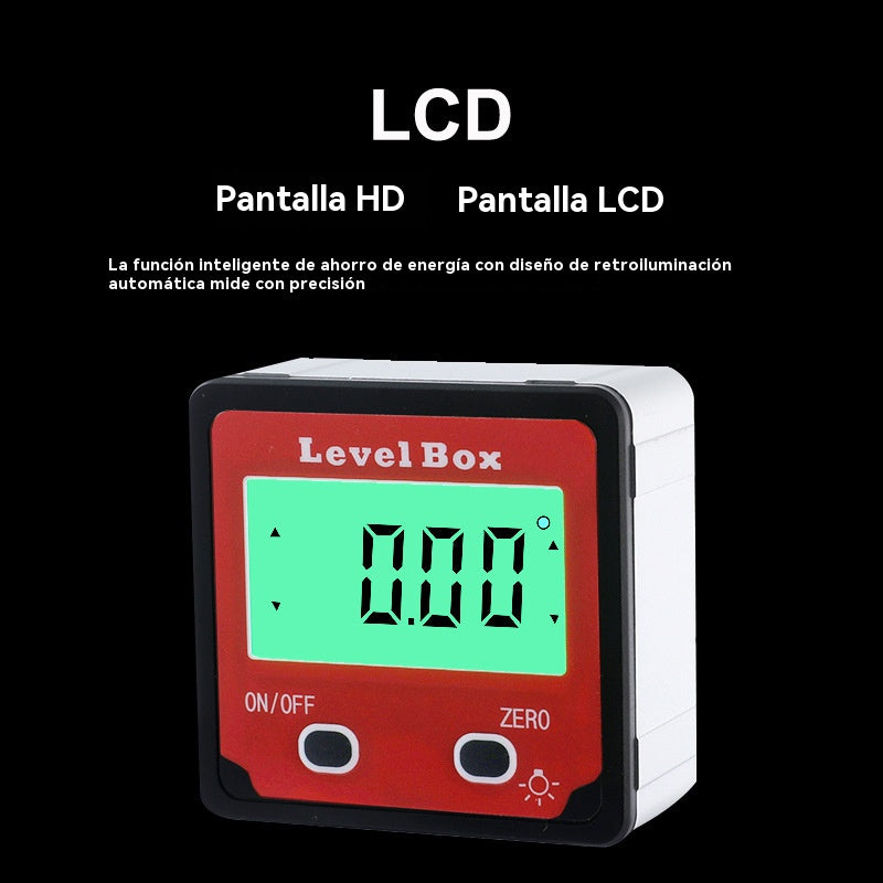 👍Rápido y preciso: inclinómetro electrónico con transportador digital con una precisión de ±0,1 grados