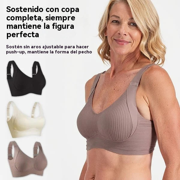 😍【Výprodejová akce: kup 1, získej 1 zdarma!】Dámská jednodílná podprsenka bez kostic ❤️【40-95 kg】