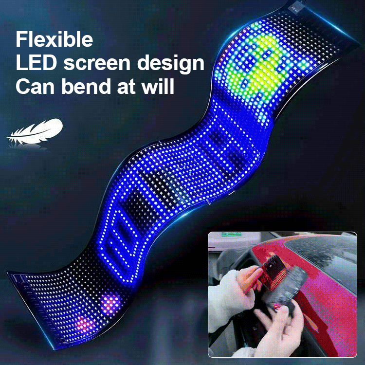 【🔥Specjalna noworoczna oferta】Ultra cienki i elastyczny miękki ekran LED do samochodu