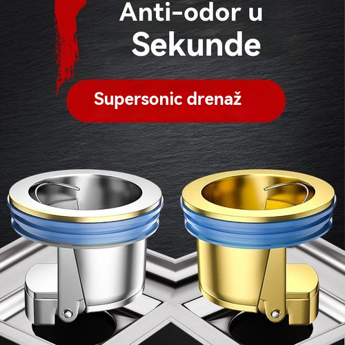🔥🔥 Univerzalni mesingani podni odvod s jezgrom protiv neugodnih mirisa 🚿✨