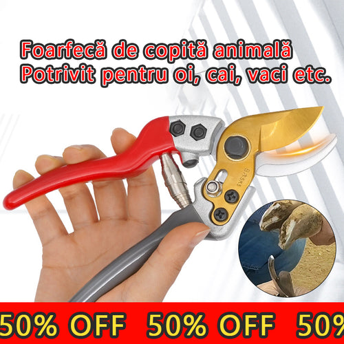 🐏✂️【Akcija – Popust do 50%!】Škare za šišanje ovčjih, kravljih i konjskih kopita, višenamjenske vrtne škare