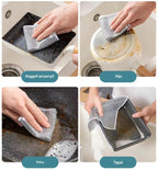 💧【Promoción de 10 piezas】😘💪Paño de limpieza de alambre de acero resistente para lavar platos