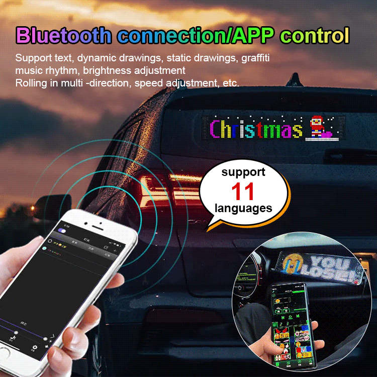 【🔥Specjalna noworoczna oferta】Ultra cienki i elastyczny miękki ekran LED do samochodu