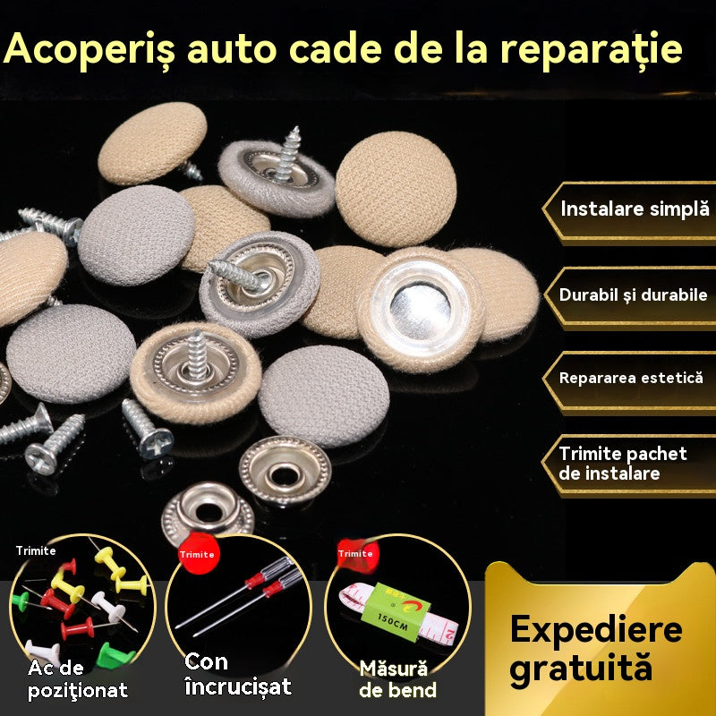 La lona del techo del coche se cae, repare la hebilla de fijación. Modificación y reacondicionamiento del interior del coche sin desmontar (kit de herramientas de instalación, destornillador y toalla incluidos).