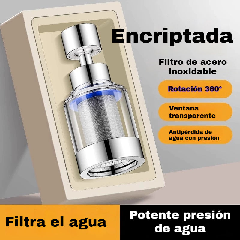 🔥💦【Compra uno y llévate otro gratis】Aireador de filtro universal con interfaz de acero inoxidable