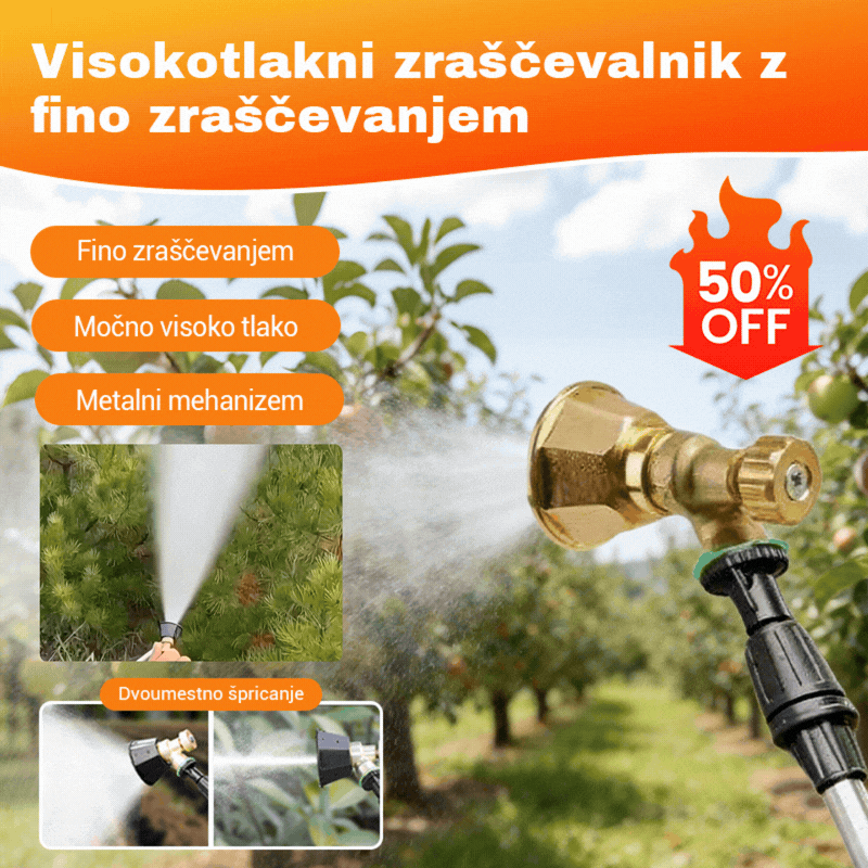 💦🔥 Posebna časovno omejena ponudba 🔥 Medeninasta kmetijska razpršilna šoba z nastavljivim nastavkom 🌾
