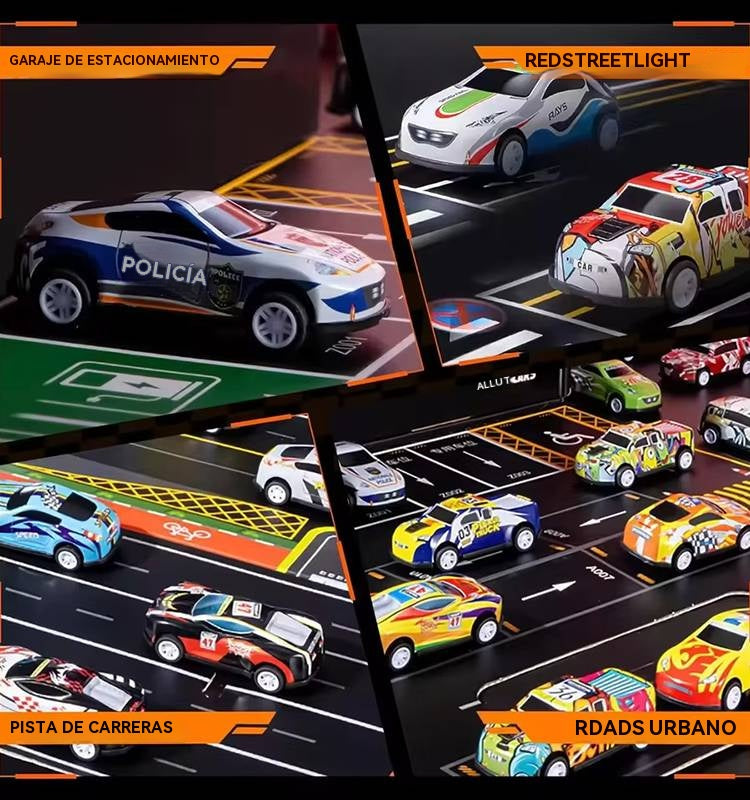 🎁48 uklonjivih mini automobila s ugrađenom garažom