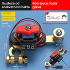 👍👍Univerzalni rotacijski prekidač za isključivanje akumulatora od 360° za automobile. Novi mesingani prekidač za isključivanje akumulatora velike snage sa zaštitom od curenja.