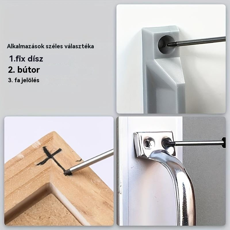 【💥10 darab】👍20mm hosszú hegyjelölő mély furatokhoz, speciális olajbázisú jelölő famegmunkáláshoz, alkalmas kerámiához, fürdőszoba felszereléshez, dekoratív rögzítéshez és fa jelöléshez
