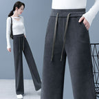 🔥✨【M-3XL】【40-110KG】👖Нови дамски еластични широки панталони, стилни и ежедневни