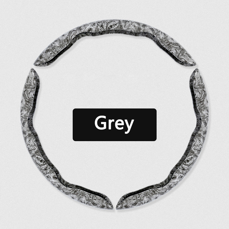 【3 τμχ】Αντιολισθητικό κάλυμμα τιμονιού αυτοκινήτου με κόκκους ξύλου