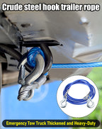 ⛓️🚗Autóvontatókötél, húzókötél, mentőkötél – 4m 3 tonna, 4m 5 tonna, 5m 7 tonna, biztonsági kiegészítők