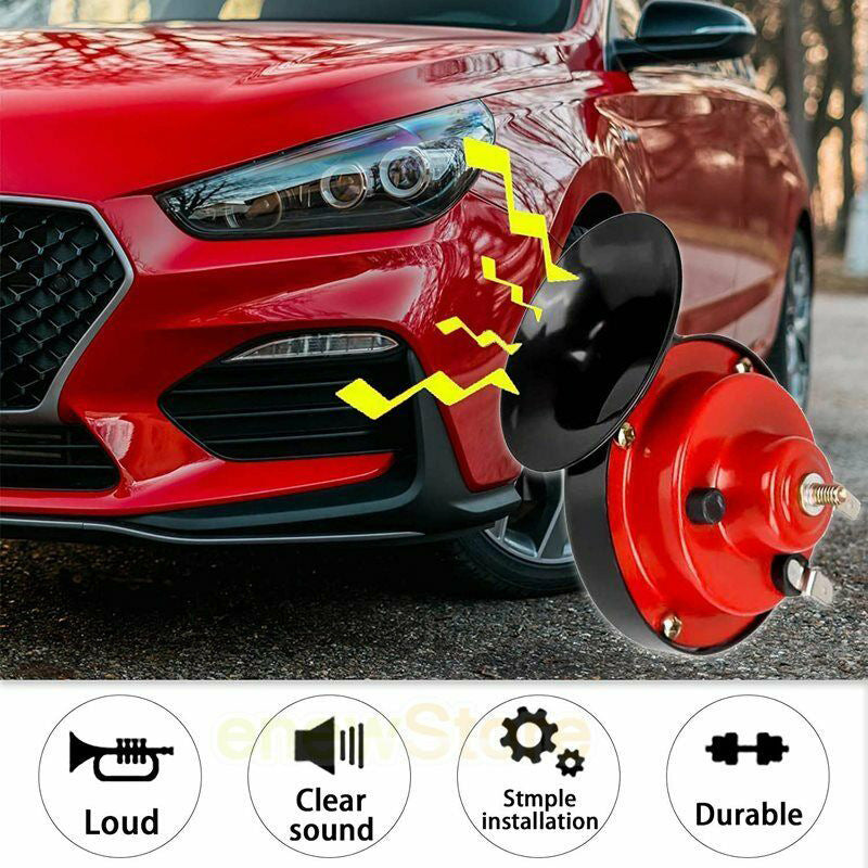 🔥Výprodej🔥【Kup 1, získej 1 zdarma: Průměrná cena za kus je pouze 360 Kč】Nová generace automobilové houkačky, 12V vysokotónový klakson slimák