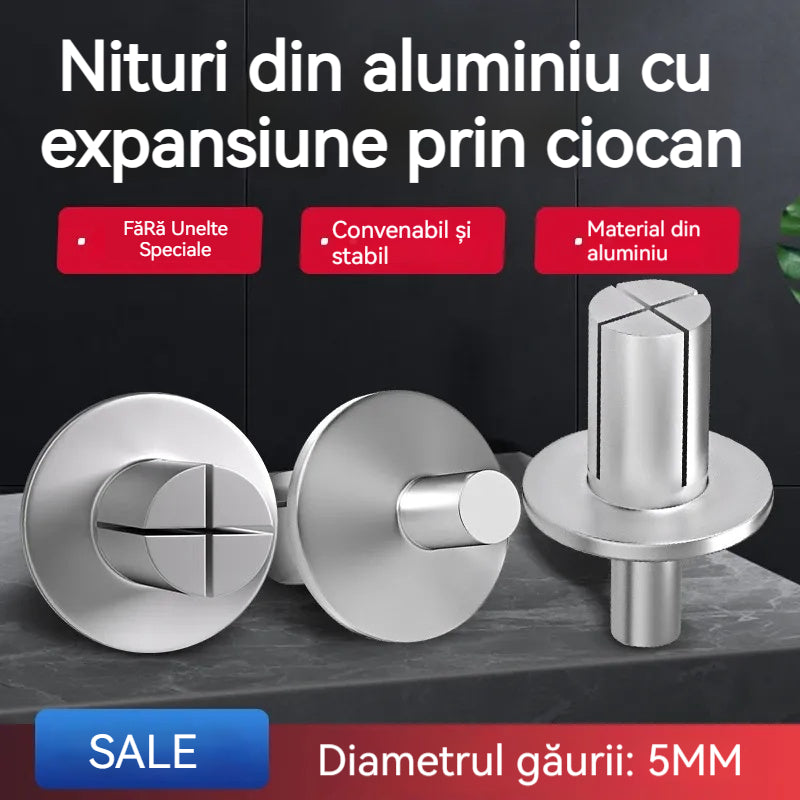 🔥【Разпродажба – До 50% отстъпка】🧰🔩【100 бр.】Алуминиеви ударни разширителни нитове — бързо и сигурно закрепване без усилие