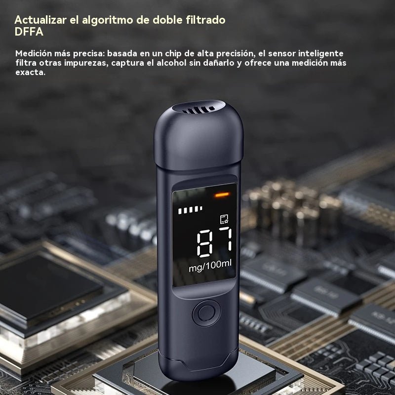 🍷 Nagy pontosságú hordozható alkoholszintmérő – Mérje meg az alkoholszintjét vezetés előtt!
