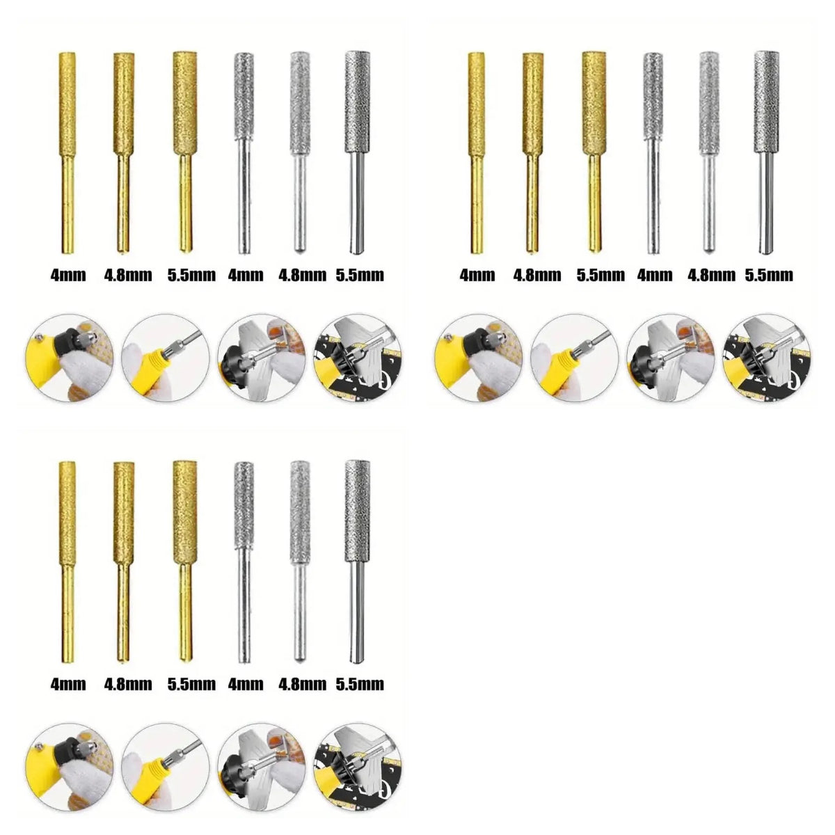 【18 τεμάχια】Ειδικές ράβδοι λείανσης για αλυσίδες αλυσοπρίονου