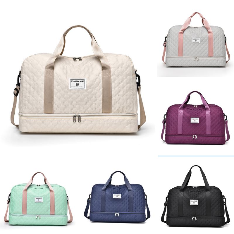 🔥【40% popusta + Besplatna dostava】Elegantna putna torba velikog kapaciteta s dizajnom za odvajanje suhog i mokrog, može se koristiti i kao torba za jogu i fitness