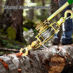 🧰Cabrestante extractor de cable de acero de 2 toneladas con 2 ganchos