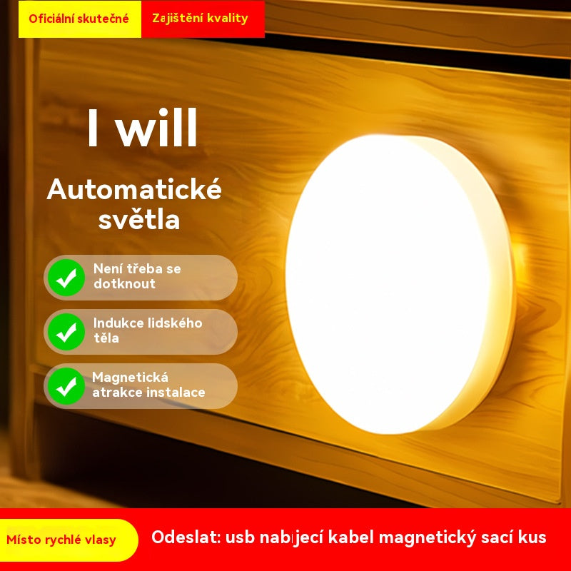 🏡💡【Kupte 1, získejte 1 zdarma】Inteligentní LED světlo, které detekuje lidské tělo, snadno se nabíjí a je praktické