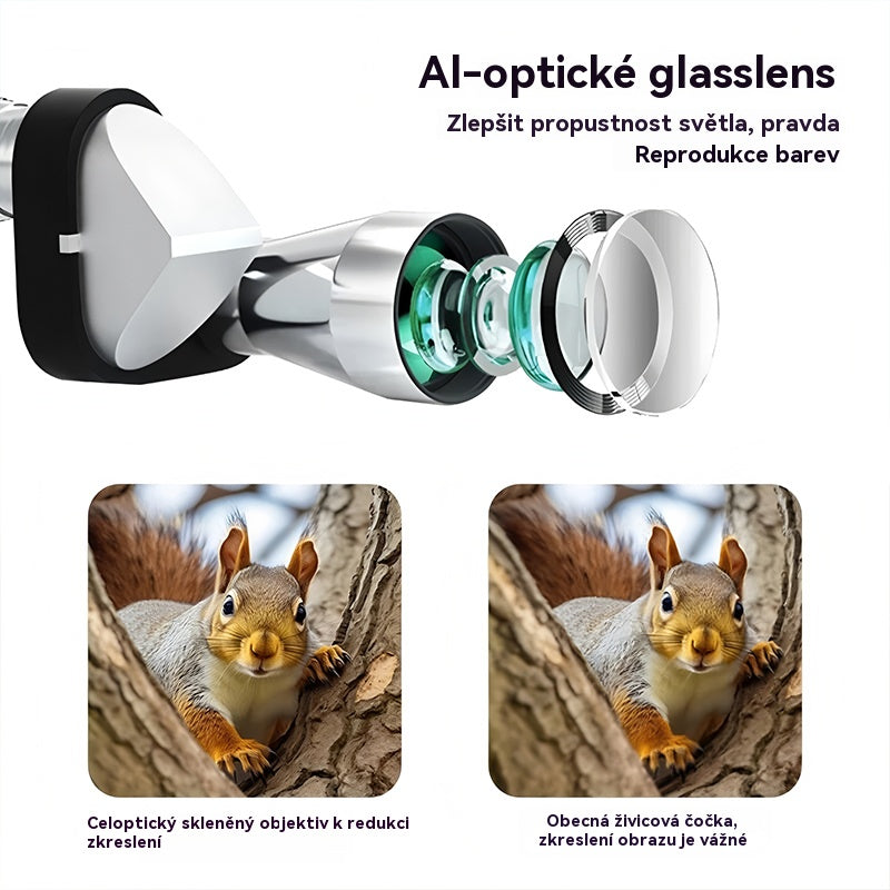 【30% sleva🔭】Mini monokulární dalekohled na telefon – Přenosný monokulární dalekohled na cesty a pozorování