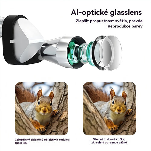 【30% sleva🔭】Mini monokulární dalekohled na telefon – Přenosný monokulární dalekohled na cesty a pozorování