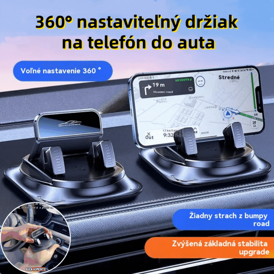 🔥【Kúpte 1, dostanete 1 zadarmo】 🚗 Bezpečné a inteligentné: Dokonalý držiak na telefón do auta 2 v 1! 🚗