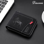 🔥🔥【Vásárolj 1-et, kapsz 1-t ingyen】Új divatos retró cipzáras férfi pénztárca