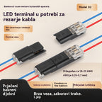 【Kupite 20, dobijte 20 gratis!】 LED terminalni blokovi bez lemljenja i traka