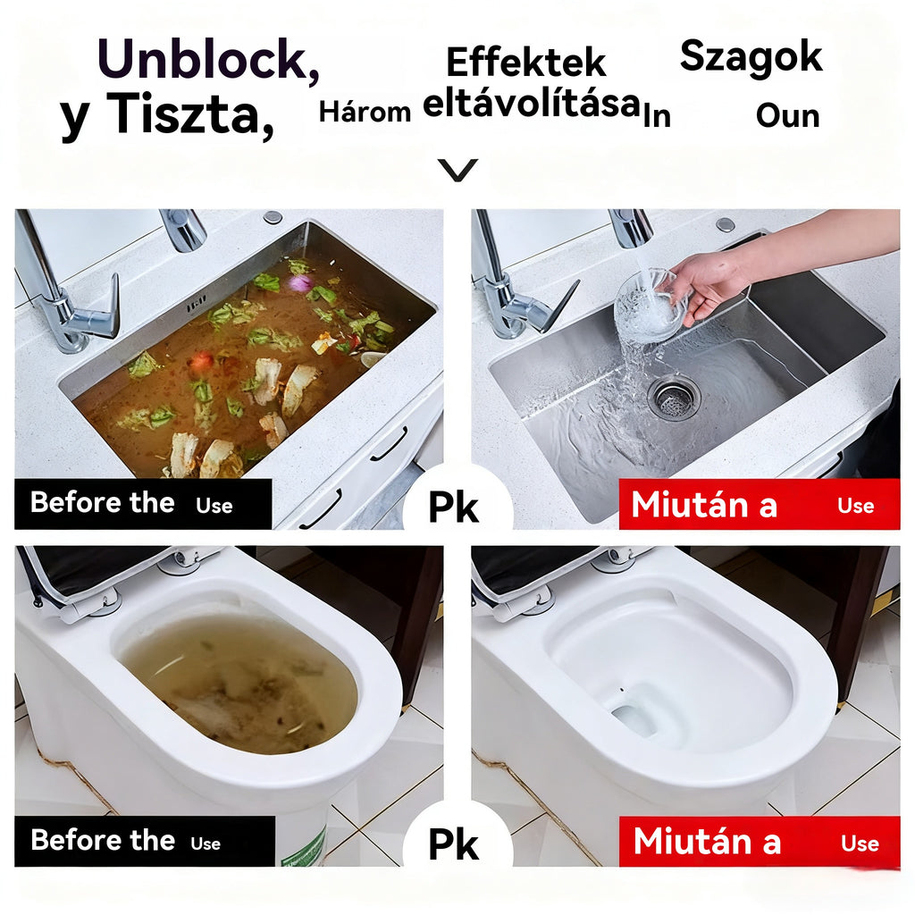 【Vásárolj 1-et, kapsz 1-et ingyen】Mosogató- és lefolyótisztító: Nagy sűrűségű hab, amely kivonatokból és lebontó enzimekből készül.