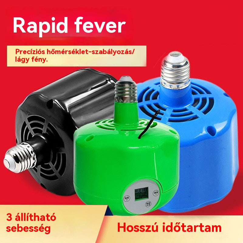 🐣🔥🌡️ Intelligens állandó hőmérsékletű fűtőlámpa baromfihoz