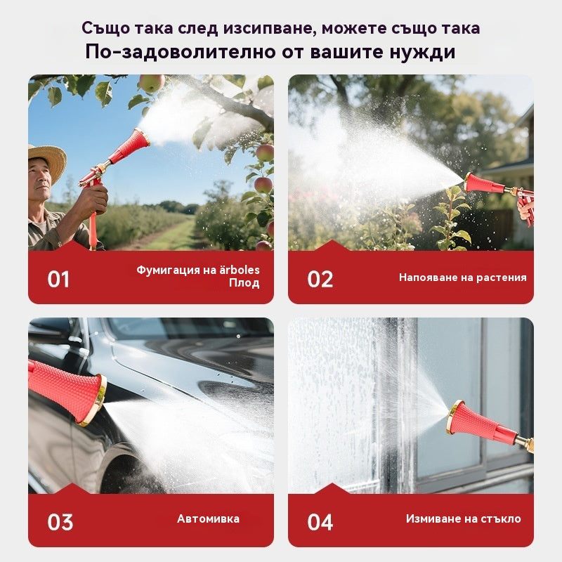 💦💦Високонапорна селскостопанска пръскачка с филтър и ветроустойчива дюза. Селскостопанска пръскачка с бутална помпа.