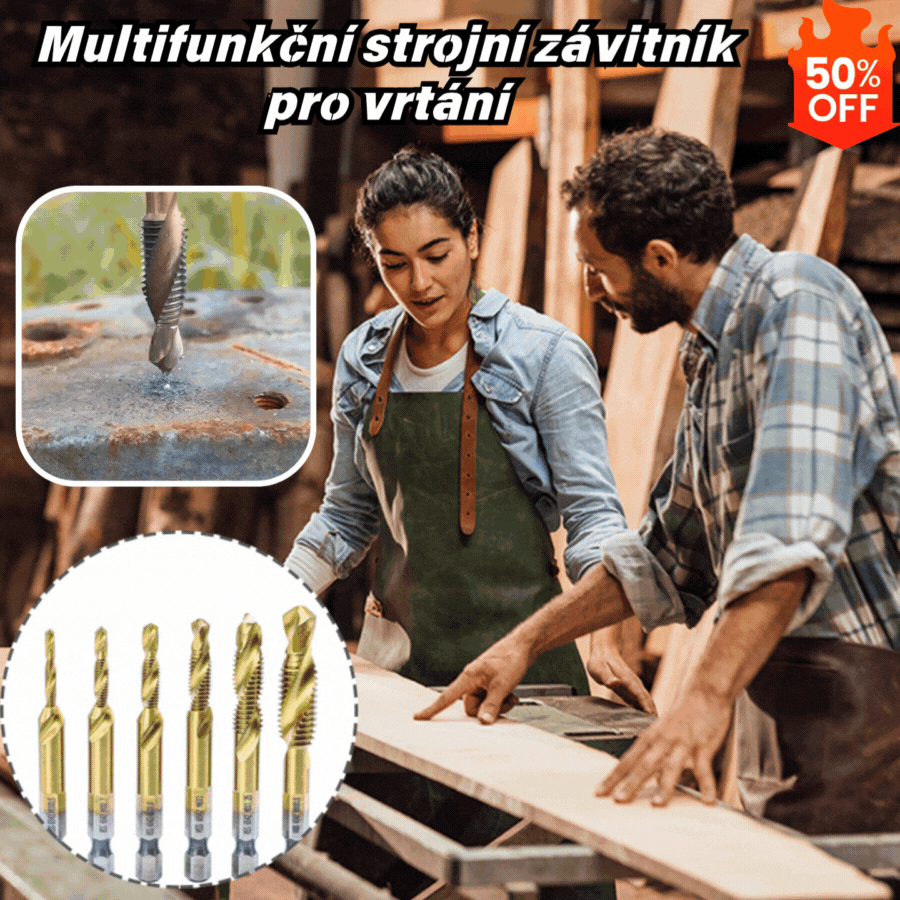 🧰 Σετ 6 τρυπανιών με νέα σπειρώματα 🔩