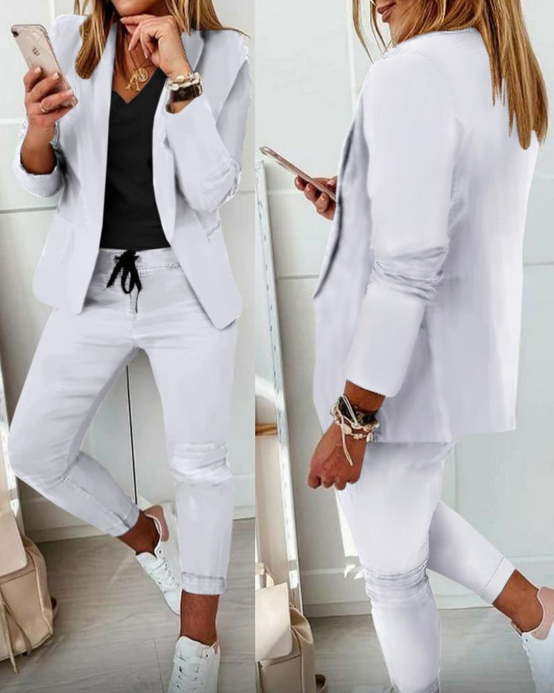 【Korlátozott ideig 50% kedvezmény】【S-3XL】Alkalmi divatos öltöny női öltöny