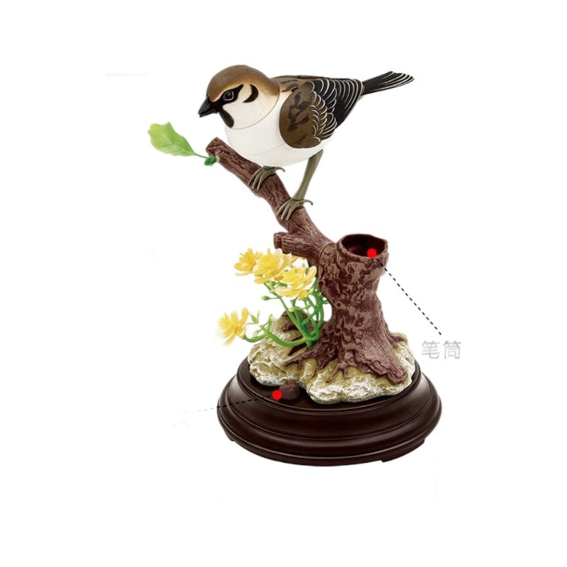 🦜🐦Simulacija s glasovnim upravljanjem, kreativni slatki ukrasi za ptice s glasovnim upravljanjem, ukrasni ukrasi za sobni stol