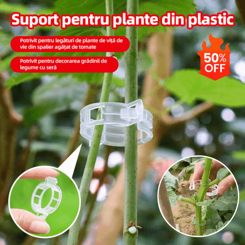 【200db】🔥🔥🔥🌱Rögzített műanyag növényi kapcsok