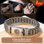 🔥【Vásároljon 1-et, kap 1-et ingyen】S925 ezüst férfi csavart gyöngyös karkötő