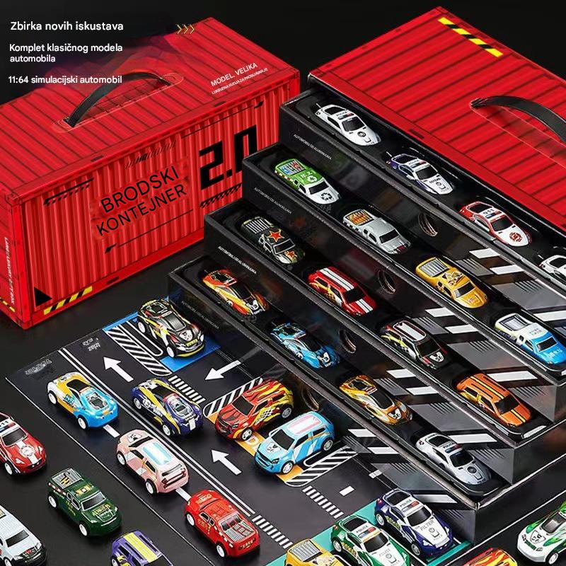 🎁48 uklonjivih mini automobila s ugrađenom garažom