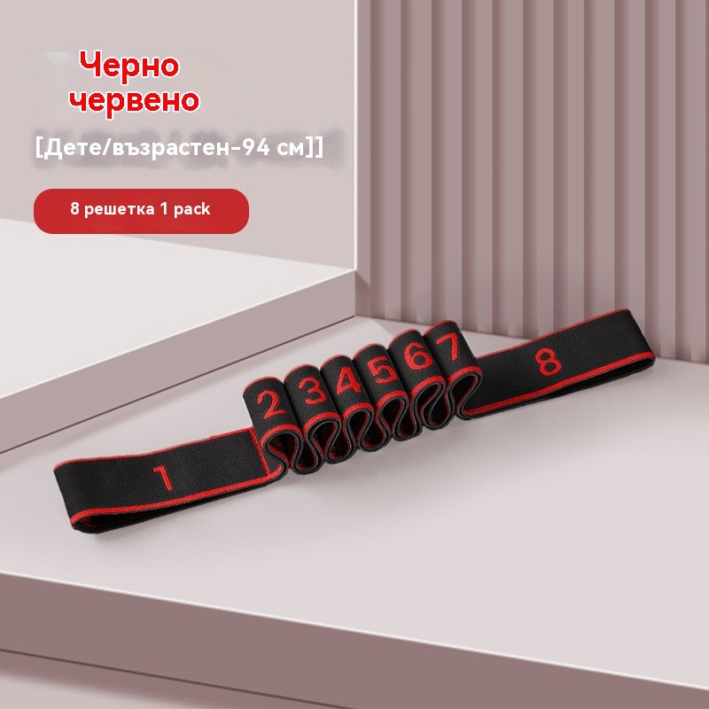 🦵🦵Ластична лента за издръжливост за изграждане на мускули, разтягане на краката и еластична лента за хора на средна и по-възрастна възраст.