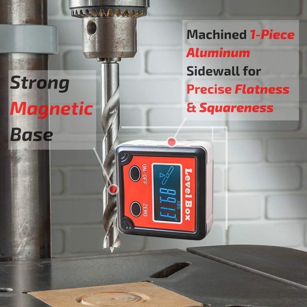 👍Rápido y preciso: inclinómetro electrónico con transportador digital con una precisión de ±0,1 grados