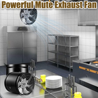 📢💥 Mocny wentylator kanałowy do odprowadzania powietrza, ⚡ Energooszczędny, skuteczna wentylacja wyciągowa, idealny do restauracji, kuchni i łazienek.