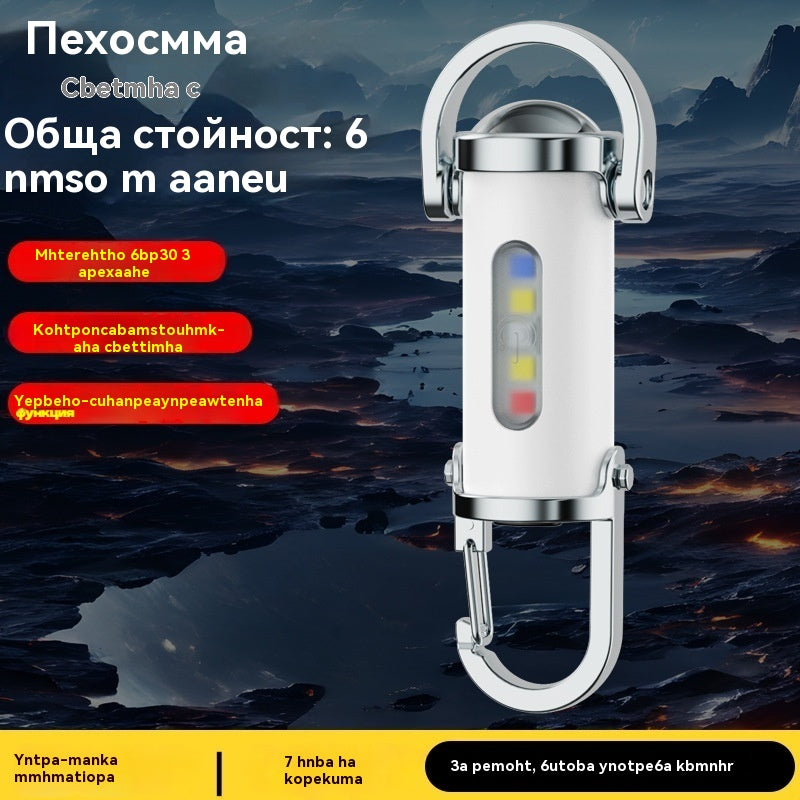 🔥Отлична разпродажба🔥【Купи 1, вземи 1 безплатно】🔥Супер ярък водоустойчив мини фенерче с ключодържател от 1200 лумена