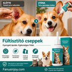 🐶【2 darab 9200 Ft】【Vásárolj 1-et, kapsz 1-t ingyen】 🐱🐶 Gyengéd kisállat fültisztító cseppek – Búcsút inthetsz a fülbetegségeknek