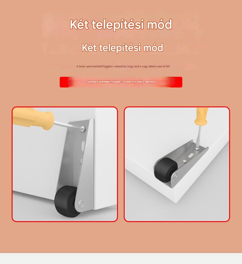 【4 kerék + 16 csavar】🚪 Tolóajtó görgős tartó – halk, állítható és könnyen felszerelhető 🔧