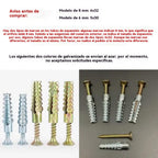 🔥【100 setova】🔩 Super jaka nazubljena metalna sidra za čvrsto pričvršćivanje na bilo koji zid