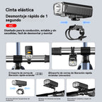 💡【Compra 1 y llévate 1 gratis】💡Luz LED recargable para bicicleta superbrillante🚴‍♂️Tecnología óptica innovadora | Iluminación nítida por la noche, ¡segura incluso en días de lluvia! 🌧️✨