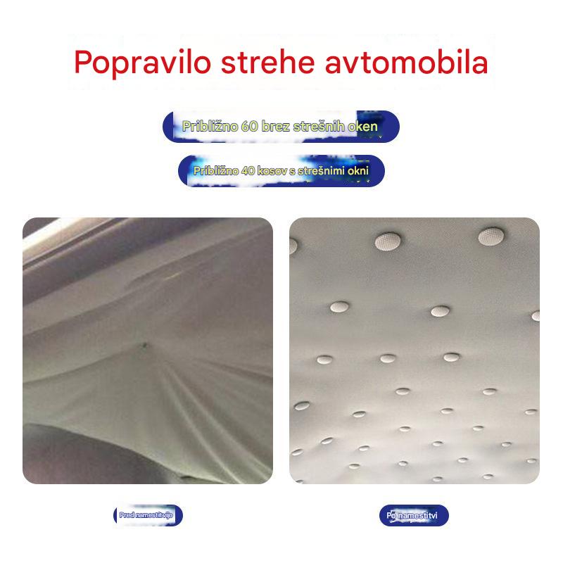 Strešno platno avtomobila odpada, popravite sponko za pritrditev žebljev (kit orodja za montažo + izvijač + brisača vključen)
