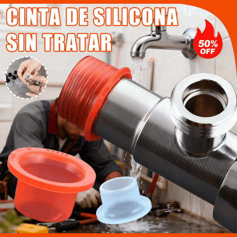 🏠♻️🔌【200piezas】Sello rápido resistente a altas temperaturas para grifos y válvulas angulares con interfaz de silicona de 4 puntos, no necesita teflón, con junta.